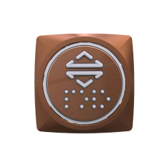 Buton Kare (Bronz)