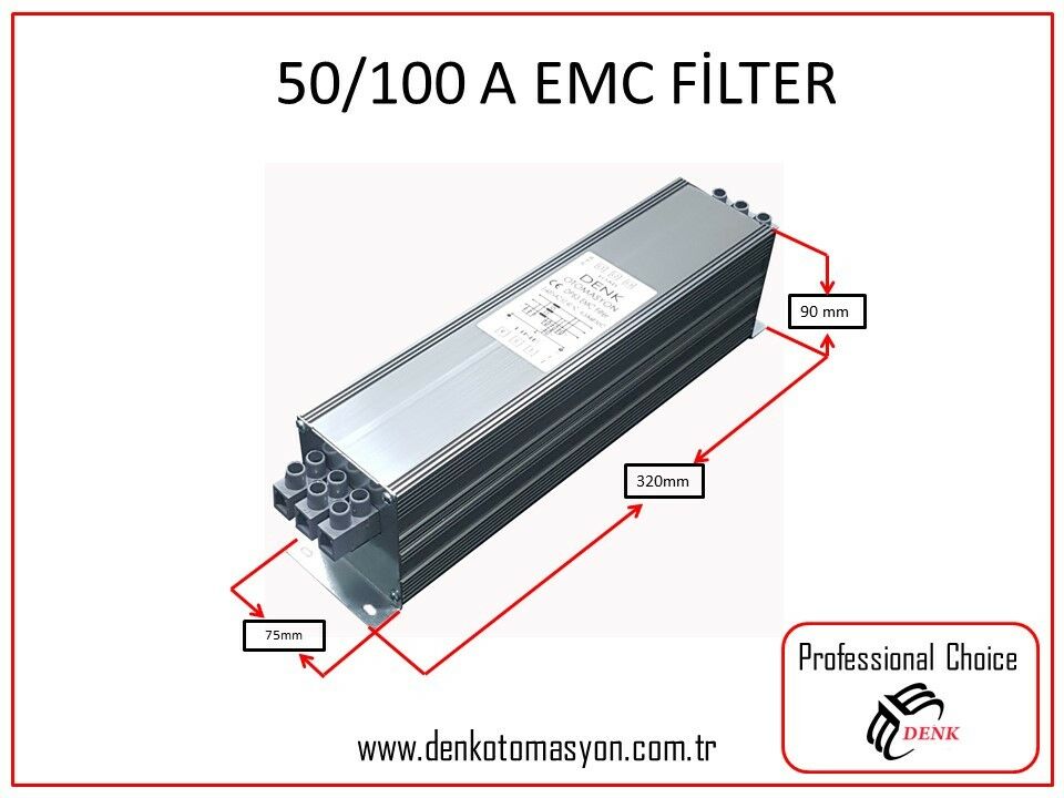 DPT100 Trifaze EMC Şebeke Filtresi