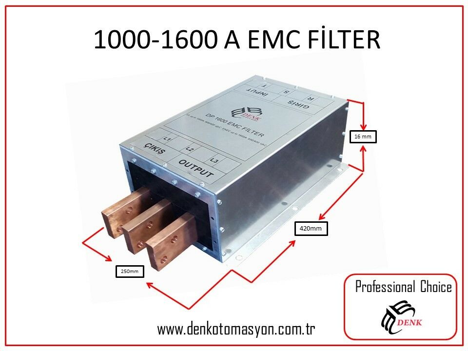 DPT1600 Trifaze EMC Şebeke Filtresi