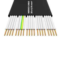 20x1mm2 Yassı Asansör Kablosu
