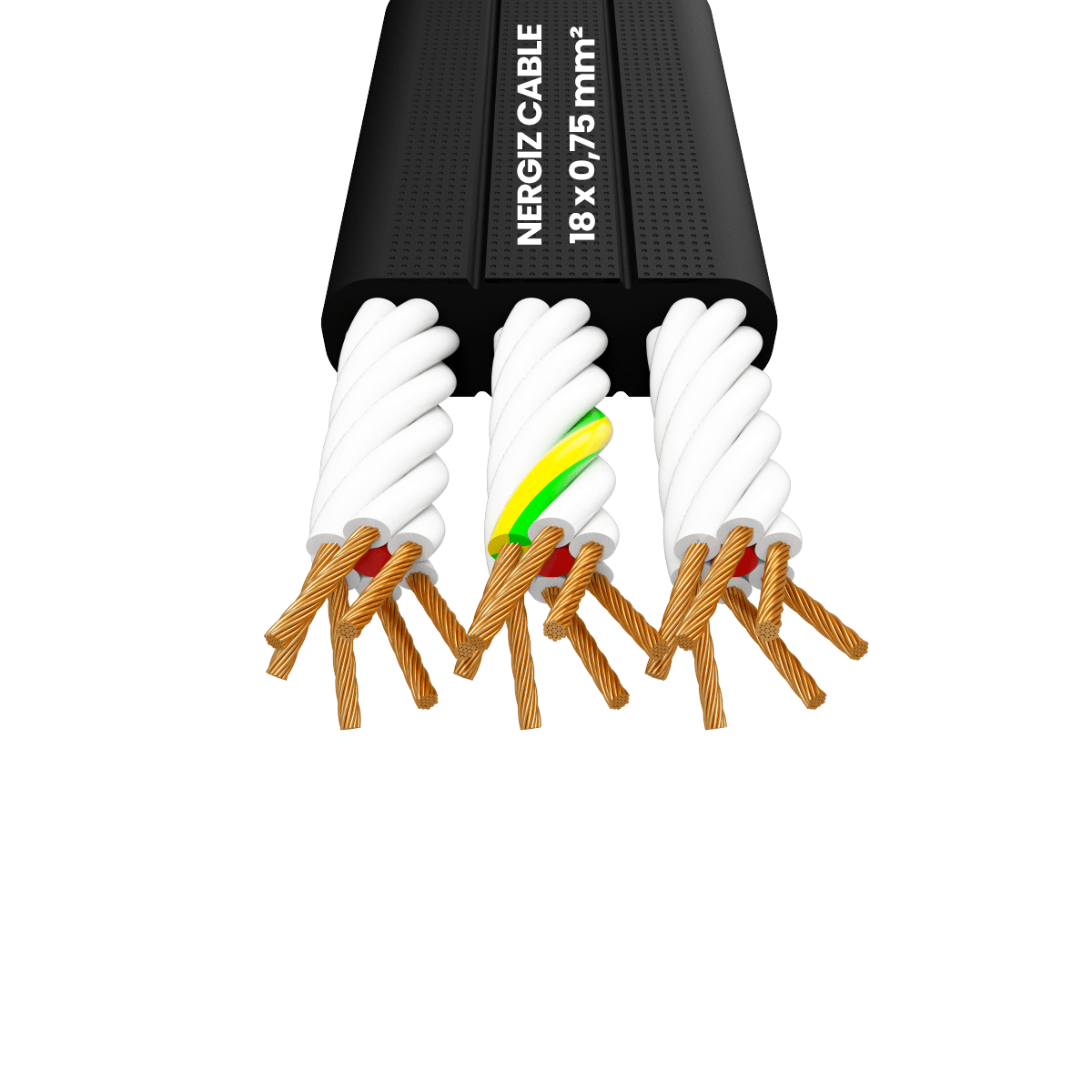18x0.75mm2 Bükümlü Kablo