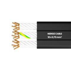 18x0.75mm2 Bükümlü Kablo