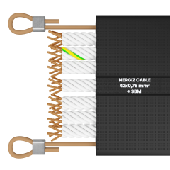42x0.75mm2 Halatlı Yassı Bükümlü Fleksible Kablo