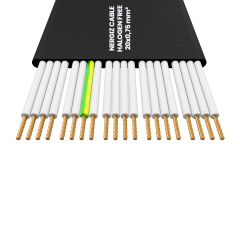 20x0.75mm2 Halogen Free Yassı Kablo