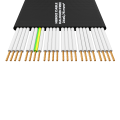 24x0.75mm2 Halogen Free Yassı Kablo