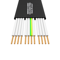 12x1mm2 Halogen Free Yassı Kablo