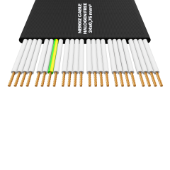 24x1mm2 Halogen Free Yassı Kablo