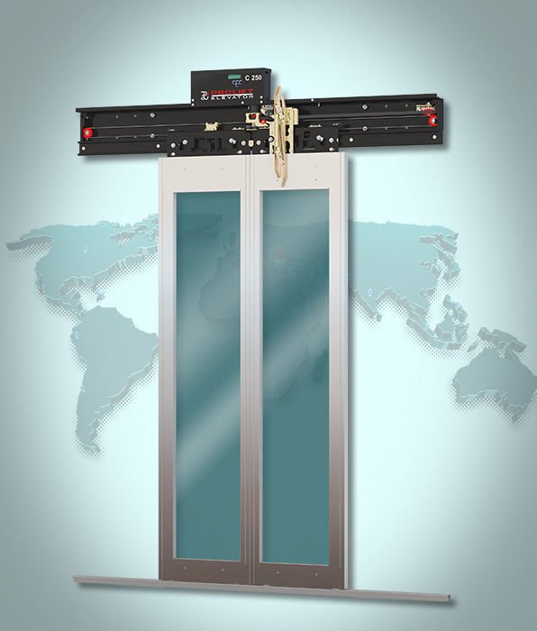 C-250 2 Panel Merkezi Cam Kabin Kapısı