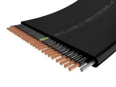 H05VVD3H6-F Çelik Halatlı Yassı Flexible Kablo